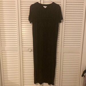 Black tye dye cotton dress.